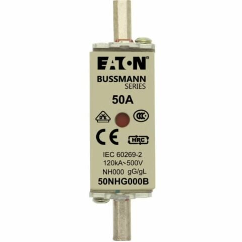 EATON 50NHG000B NH SİGORTA 00(000)-BOY, GG/GL, 500V, 120KA - 50 A