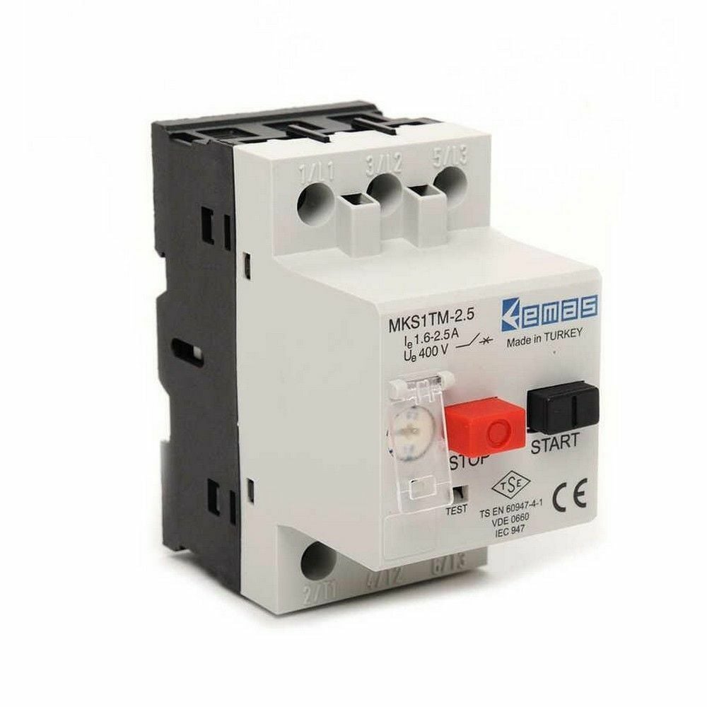 EMAS MKS1TM-2.5 MOTOR KORUMA ŞALTERİ (1,60-2,50) AMPER
