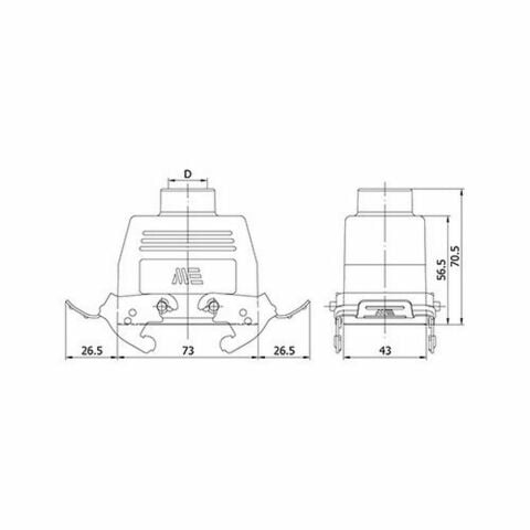 METE ENERJİ 10X16A. ÇOKLU UZATMA PRİZİ ÜST GİRİŞ METAL MAN.CON 403115S