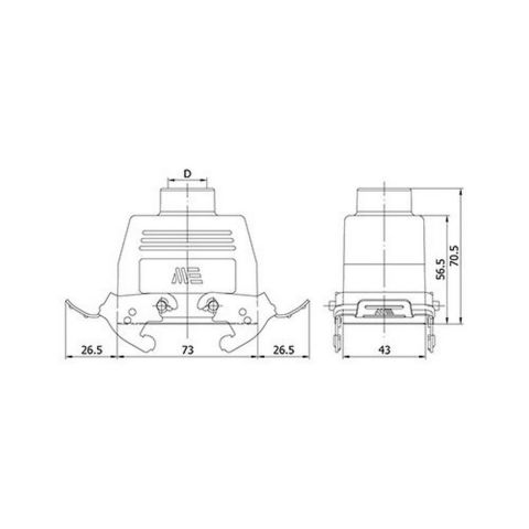 METE ENERJİ 10X16A. ÇOKLU UZATMA PRİZİ ÜST GİRİŞ METAL MAN.CON 403115S