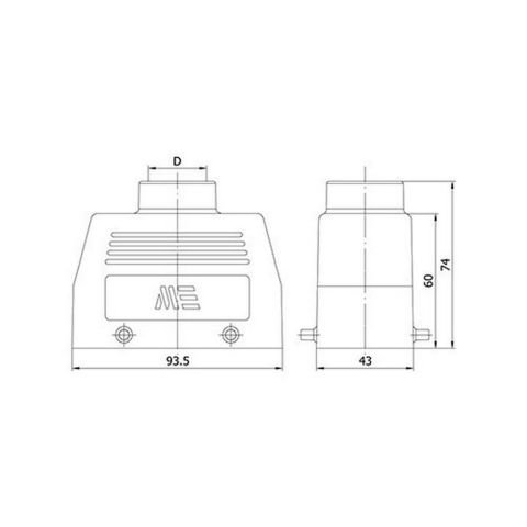 METE ENERJİ 16X16A. ÇOKLU UZATMA FİŞİ ÜST GİRİŞLİ 403116