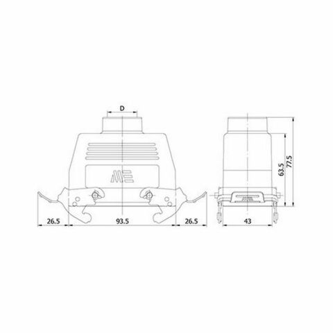 METE ENERJİ 16X16A. ÇOKLU UZATMA PRİZİ ÜST GİR. METAL MAN.CON. 403118S