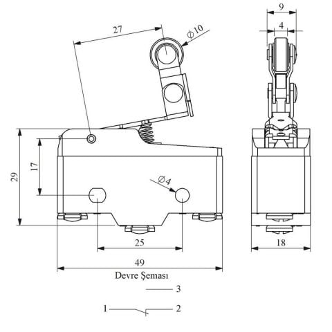 EMAS MN1MIM1Y MİNİ SİVİÇ KISA KOLLU METAL MAK.YAYLI
