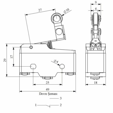 EMAS MN1MIM1Y MİNİ SİVİÇ KISA KOLLU METAL MAK.YAYLI