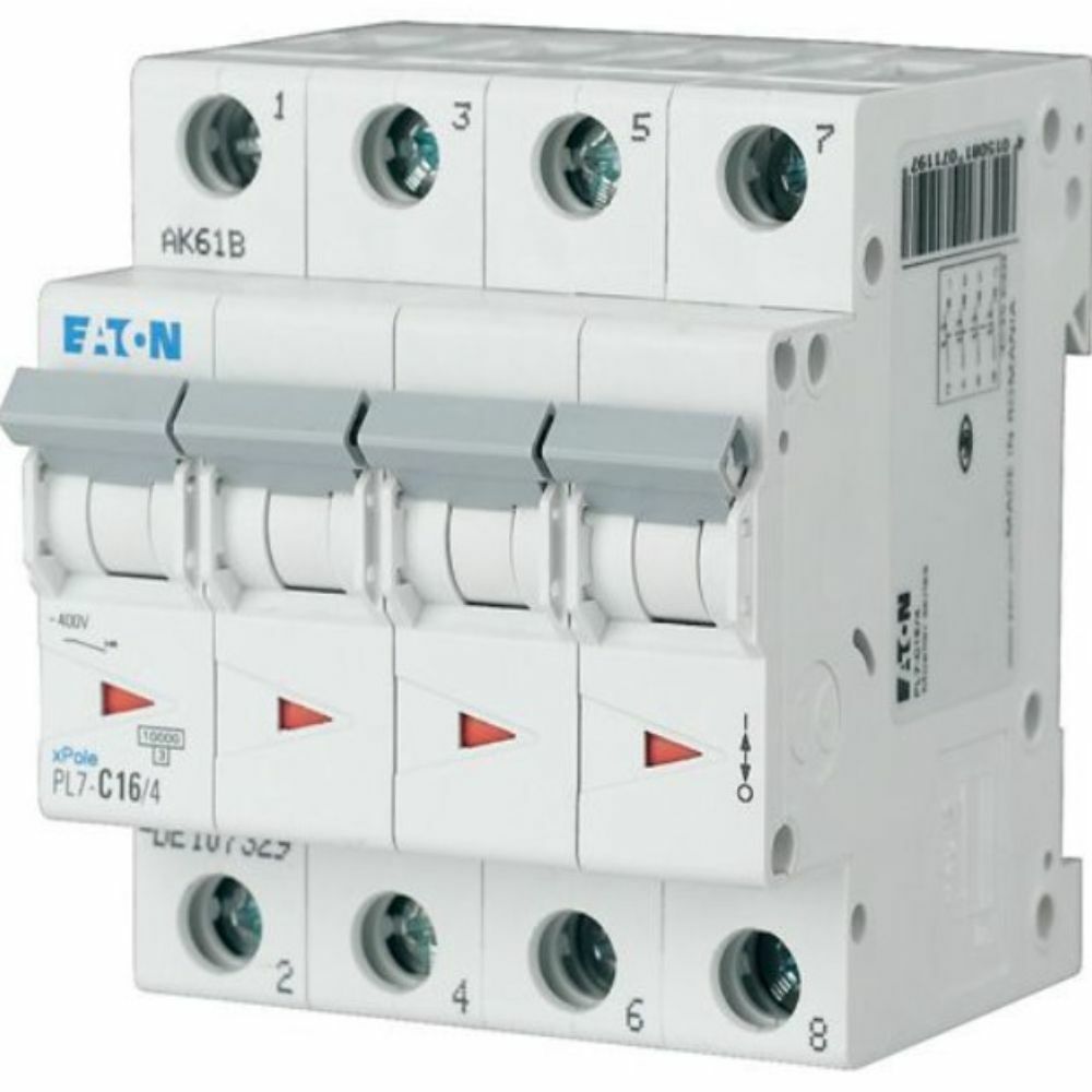 EATON PL7-C63-4 OTOMATİK SİGORTA-10KA-C EĞRİSİ-4X6-EATON 165189