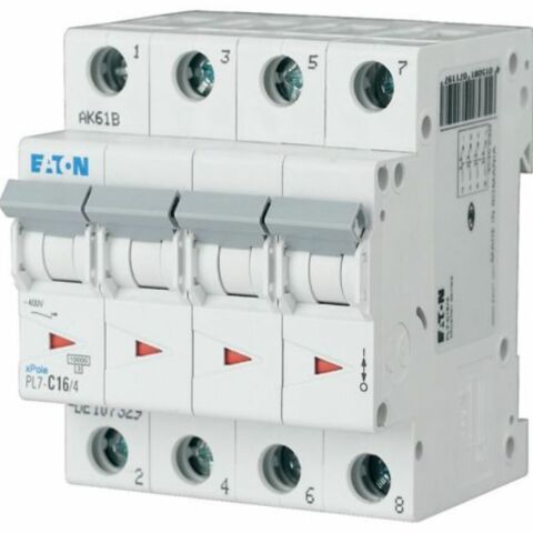 EATON PL7-C63-4 OTOMATİK SİGORTA-10KA-C EĞRİSİ-4X6-EATON 165189