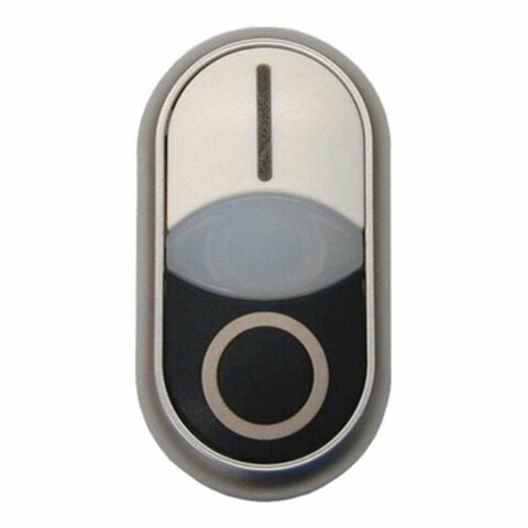 EATON 216706-AS0 İKİLİ BUTON, YAYLI, 24V LED'Lİ, BEYAZ (I) / SİYAH (0) 1NA+1NK