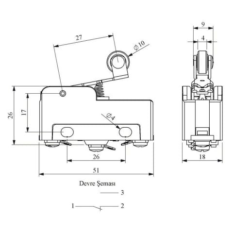 EMAS MN2MIM1 MİNİ SİVİÇ TİP 2 KISA KOLLU MET.MAKARALI