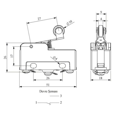 EMAS MN2MIM1 MİNİ SİVİÇ TİP 2 KISA KOLLU MET.MAKARALI