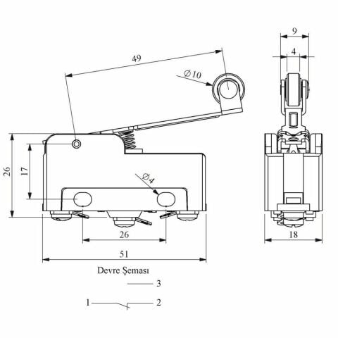 EMAS MN2MIM2 MİNİ SİVİÇ TİP 2 UZUN KOLLU MET.MAKARALI