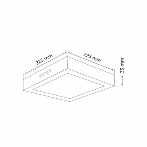 İNOLED 2761-01 18W KARE SIVA ÜSTÜ LED PANEL (BEYAZ-6500K)