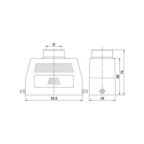 METE ENERJİ 16X16A. ÇOKLU UZATMA FİŞİ YAN PER. ÜST GİRİŞLİ 403520