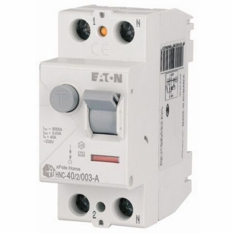 EATON HNC-40/2/003-A ARTIK AKIM DEVRE KESİCİLER (A TİPİ) 2X40A, 6KA, 30MA