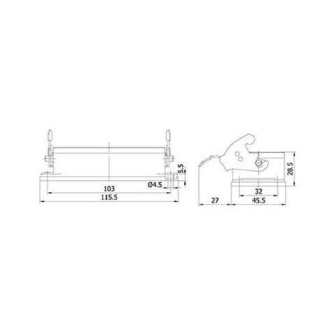 METE ENERJİ 16X16A. ÇOKLU MAKİNE PRİZİ (TEK METAL MANDALLI) 403526S