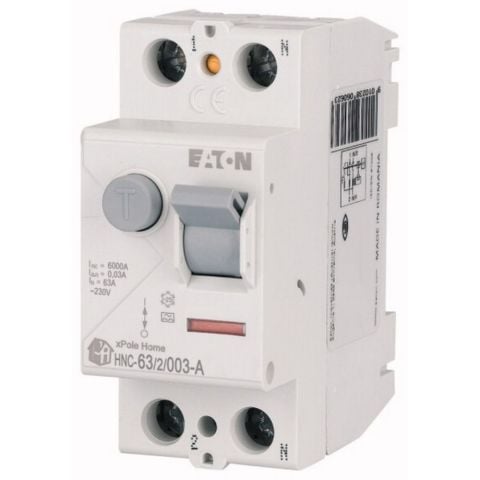 EATON HNC-63/2/003-A ARTIK AKIM DEVRE KESİCİLER (A TİPİ) 2X63A, 6KA, 30MA