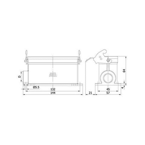 METE ENERJİ 24X16A. ÇOKLU DUVAR PRİZİ (TEK METAL MANDALLI) 403548S
