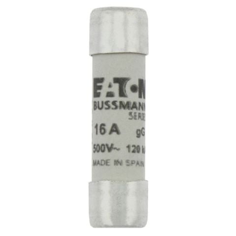 EATON C10G16 SİLİNDİRİK SİGORTA 10X38, GG/GL, 500V, 120KA - 16A