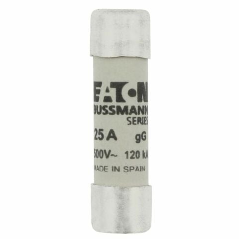 EATON C10G25 SİLİNDİRİK SİGORTA 10X38, GG/GL, 500V, 120KA - 25A