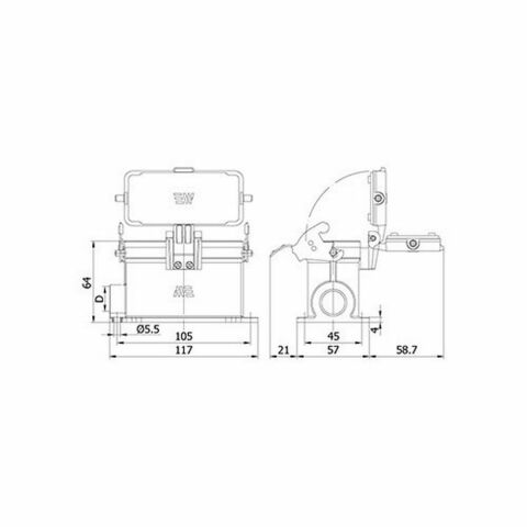 METE ENERJİ 16X16A. ÇOKLU DUVAR FİŞİ (TEK MET.MAN.MEN.KAPAK) 403723S