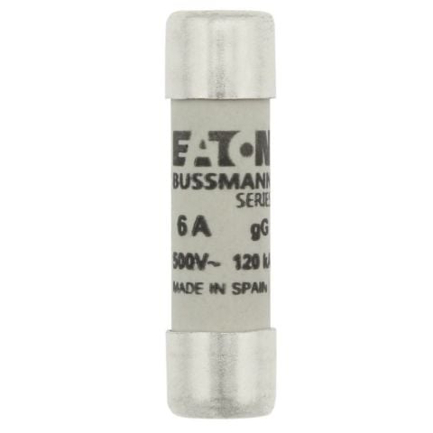 EATON C10G6 SİLİNDİRİK SİGORTA 10X38, GG/GL, 500V, 120KA - 6A
