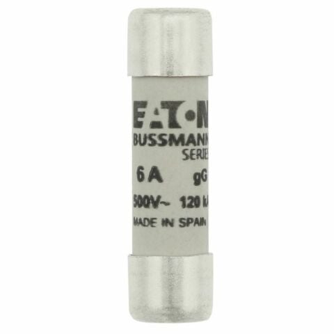 EATON C10G6 SİLİNDİRİK SİGORTA 10X38, GG/GL, 500V, 120KA - 6A