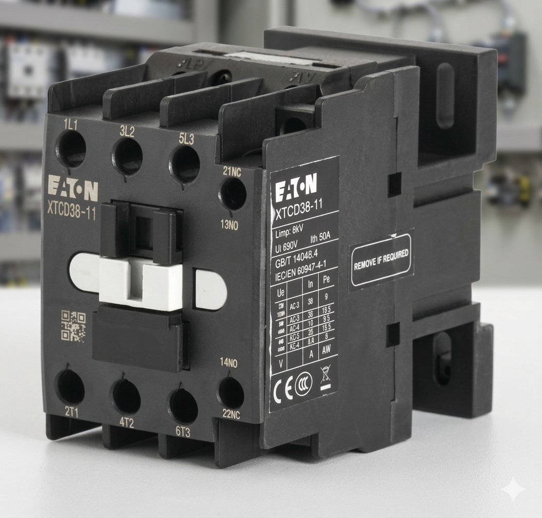 EATON XTCD80-11 Güç Kontaktörü (D-Line, 230VAC, IV boy, 1NA+1NK) 80A
