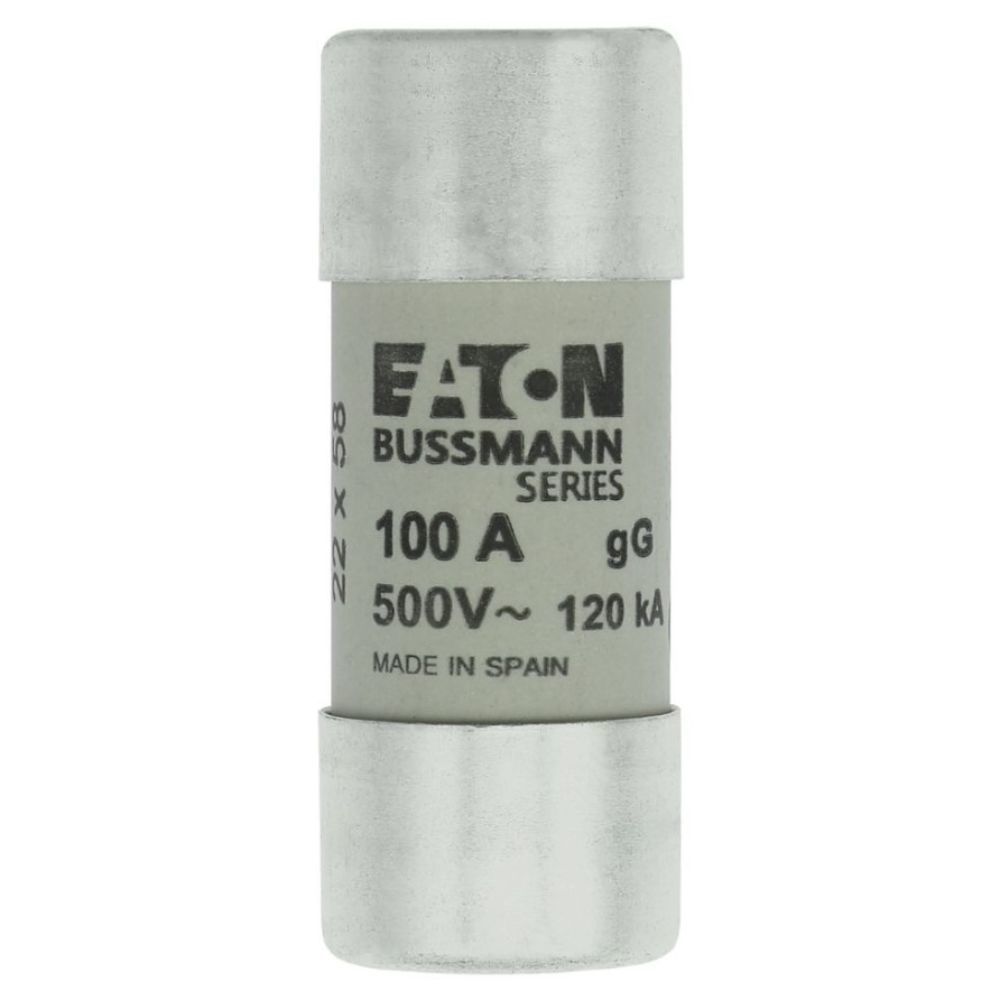 EATON C22G100 SİLİNDİRİK SİGORTA 22X58, GG/GL, 500V, 120KA - 100A