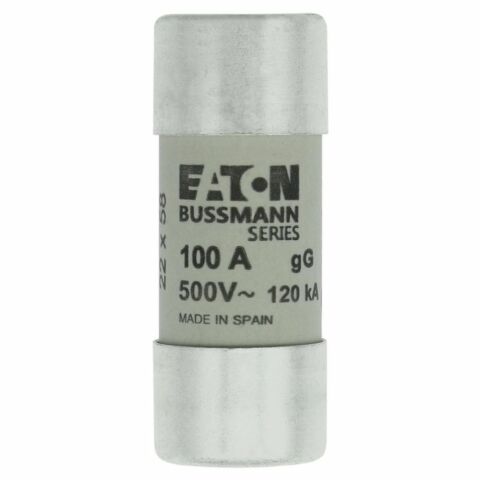 EATON C22G100 SİLİNDİRİK SİGORTA 22X58, GG/GL, 500V, 120KA - 100A