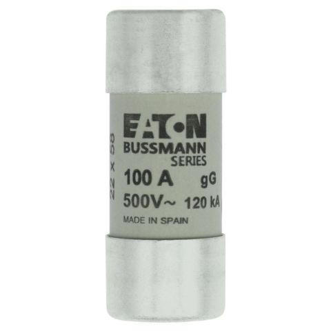 EATON C22G100 SİLİNDİRİK SİGORTA 22X58, GG/GL, 500V, 120KA - 100A