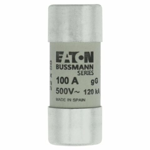 EATON C22G100 SİLİNDİRİK SİGORTA 22X58, GG/GL, 500V, 120KA - 100A
