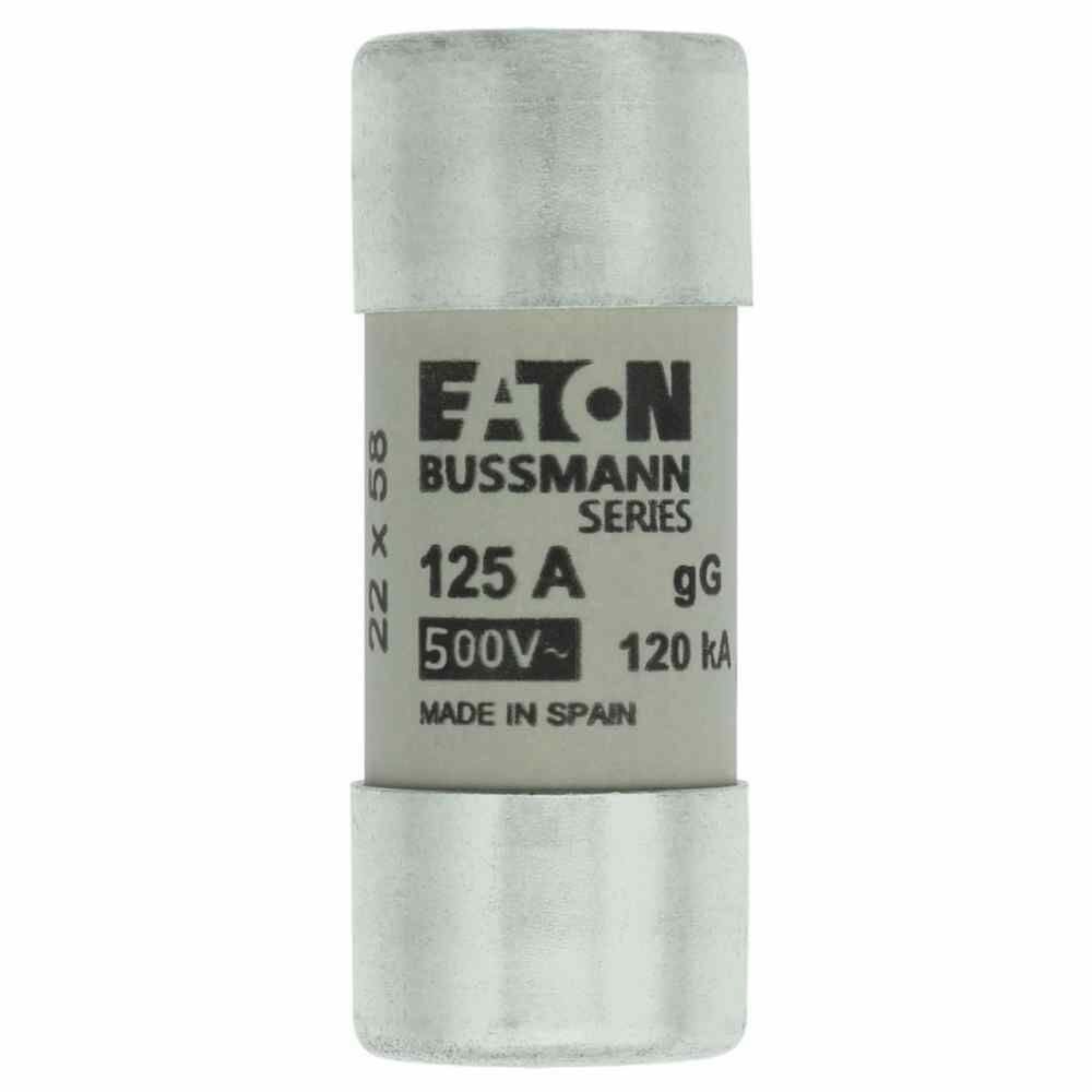 EATON C22G125 SİLİNDİRİK SİGORTA 22X58, GG/GL, 400V, 120KA - 125A