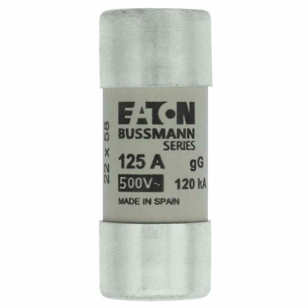 EATON C22G125 SİLİNDİRİK SİGORTA 22X58, GG/GL, 400V, 120KA - 125A