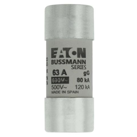 EATON C22G63 SİLİNDİRİK SİGORTA 22X58, GG/GL, 690V, 80KA - 63A