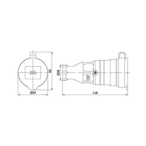 METE ENERJİ 1X16A. UZATMA PRİZİ 404010