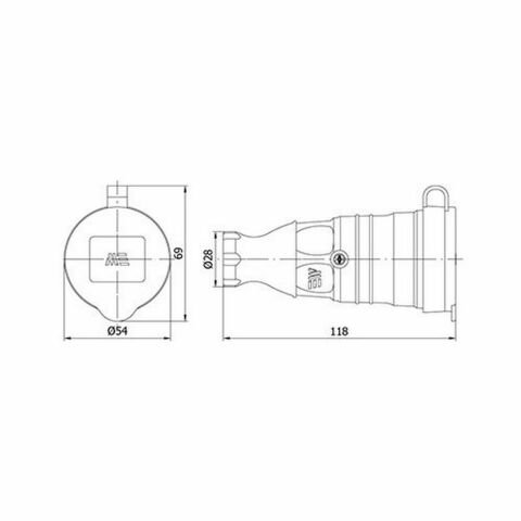 METE ENERJİ 1X16A. UZATMA PRİZİ 404010