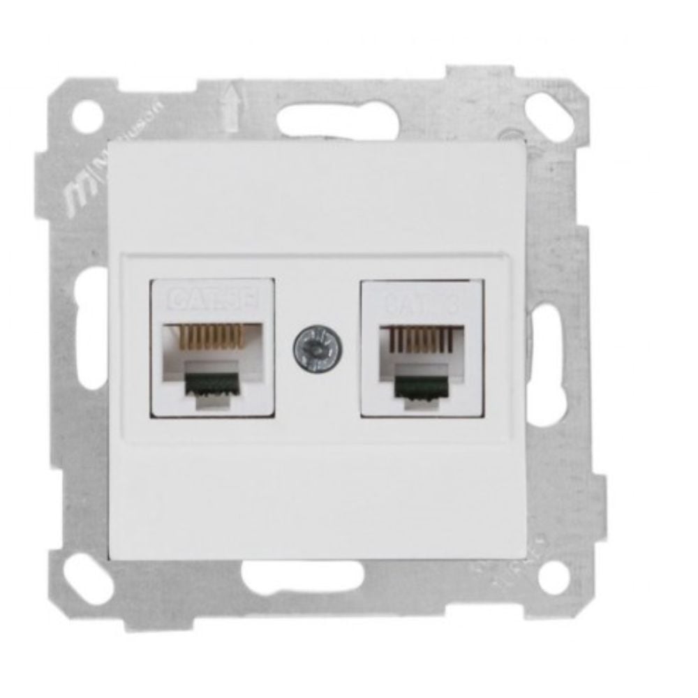 MUTLUSAN RİTA MEK TUŞ TLF DATA PRİZ (RJ12 CAT5E) BEYAZ