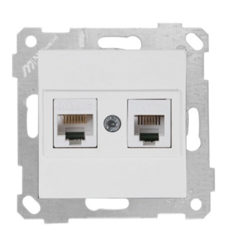 MUTLUSAN RİTA MEK TUŞ TLF DATA PRİZ (RJ12 CAT5E) BEYAZ
