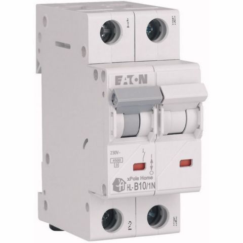 EATON HL-B10/1N MİNYATÜR DEVRE KESİCİ - 4,5KA - B EĞRİSİ - 1X10A+N