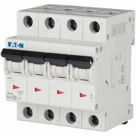 EATON PL6-C2/4 MİNYATÜR DEVRE KESİCİ - 6KA - C EĞRİSİ - 4X2A
