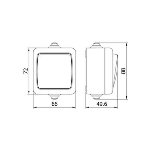METE ENERJİ NEMLIYER ANAHTAR (GRİ) 40500105
