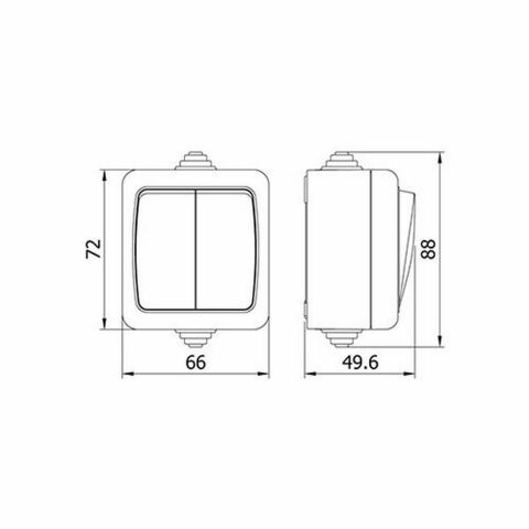 METE ENERJİ NEMLİYER KOMİTATÖR ANAHTAR GRİ 40500205