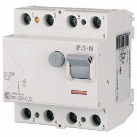 EATON 194695 ARTIK AKIM DEVRE KESİCİLER (AC TİPİ) 4X63A, 6KA, 30MA
