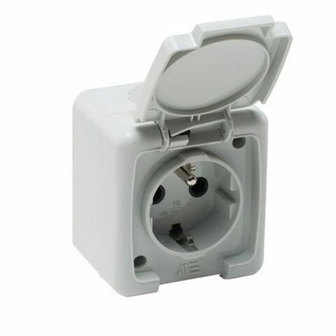 METE ENERJİ NEMLIYER UPS KAPAKLI TOPRAKLI PRIZ (GRİ) 40500605
