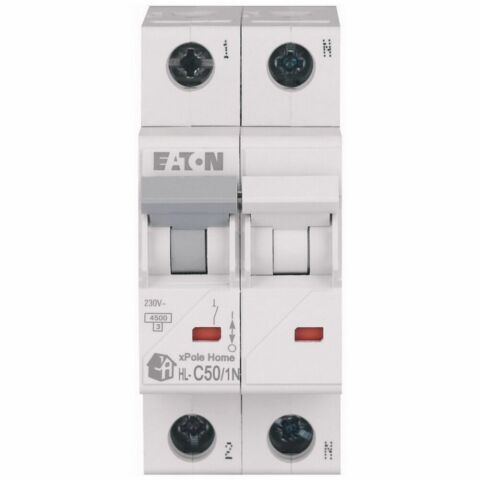EATON HL-C50/1N MİNYATÜR DEVRE KESİCİ - 4,5KA - C EĞRİSİ - 1X50A+N