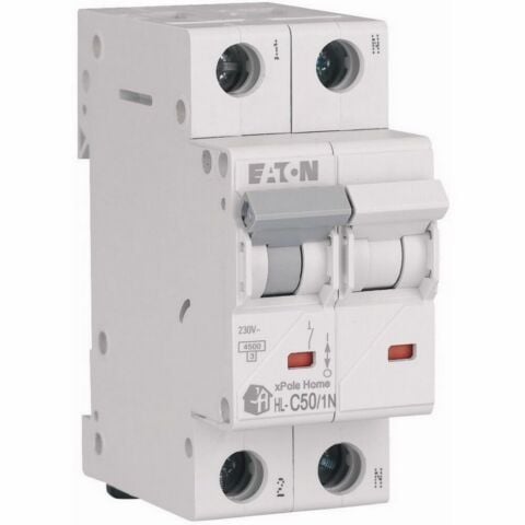 EATON HL-C50/1N MİNYATÜR DEVRE KESİCİ - 4,5KA - C EĞRİSİ - 1X50A+N
