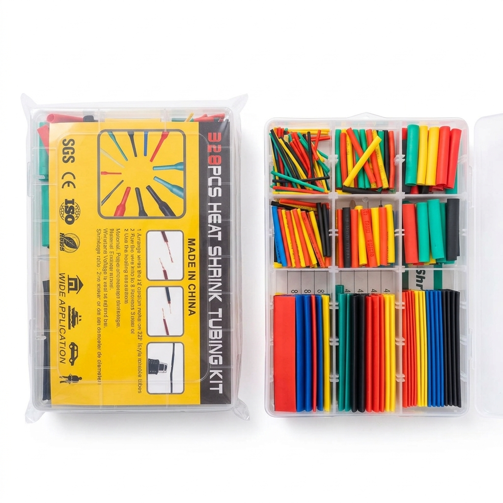 HAWCON Isıyla daralon makaron 328 parça 8 boy  5 renk