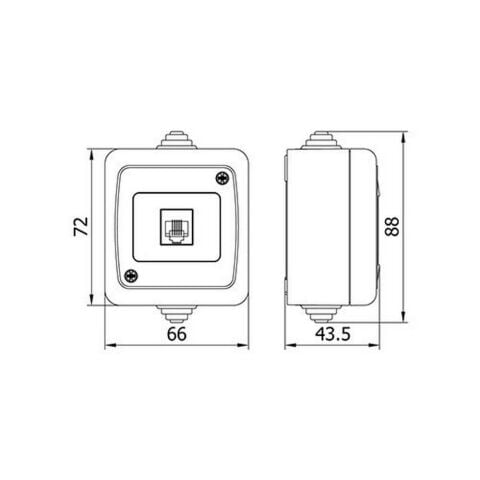 METE ENERJİ NEMLIYER TELEFON PRİZİ 40501405