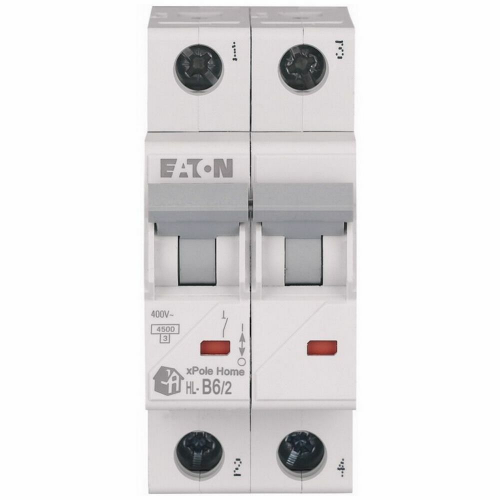 EATON HL-B6/2 MİNYATÜR DEVRE KESİCİ - 4,5KA - B EĞRİSİ - 2X6A