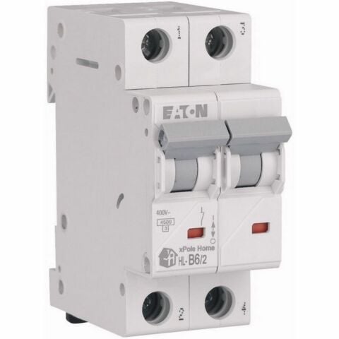 EATON HL-B6/2 MİNYATÜR DEVRE KESİCİ - 4,5KA - B EĞRİSİ - 2X6A