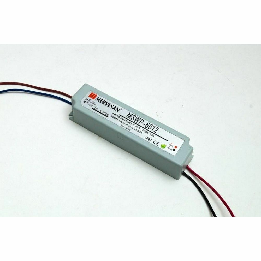 MERVESAN 60 W 12 VDC SABİT VOLTAJ ADAPTÖR/MSWP-60-12